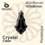Preciosa Pendeloque (1001) 88x49mm - Metal Coating