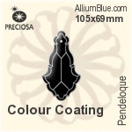 Preciosa Pendeloque (1001) 65x42mm - Metal Coating