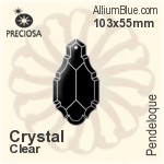 Preciosa Pendeloque (1004) 103x55mm - Metal Coating