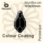 Preciosa Pendeloque (1004) 129x72mm - Metal Coating