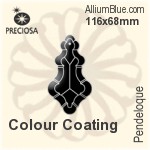 Preciosa Pendeloque (1006) 92x52mm - Metal Coating