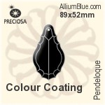 Preciosa Pendeloque (1009) 89x52mm - Metal Coating