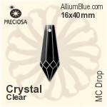 Preciosa MC Drop (1081) 20x63mm - Colour Coating