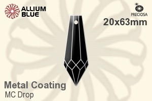 Preciosa MC Drop (1081) 20x63mm - Metal Coating