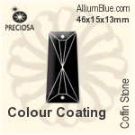 Preciosa Coffin Stone (115) 46x15x13mm - Colour Coating