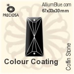 Preciosa Coffin Stone (115) 67x33x30mm - Colour Coating