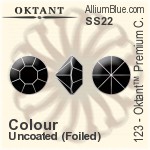 Oktant™ Premium 钻石形尖底石 (123) SS22 - 颜色 金色水银底