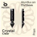 Preciosa Prism (137) 64x14mm - Clear Crystal
