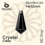 Preciosa MC Drop (1381) 14x32mm - Clear Crystal