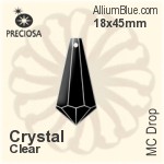 Preciosa MC Drop (1381) 18x45mm - Metal Coating