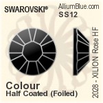施華洛世奇 XILION Rose 平底燙石 (2028) SS5 - Colour (Uncoated) With Aluminum Foiling
