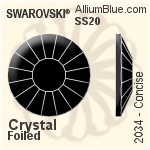 施華洛世奇 Concise 平底石 (2034) SS20 - 顏色（半塗層） 白金水銀底