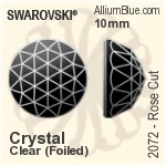 施華洛世奇 梨形 熨底平底石 (2300) 8x4.8mm - 顏色（半塗層） 鋁質水銀底
