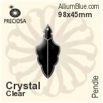Preciosa Pendle (2074) 74x31mm - Clear Crystal