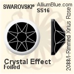 Swarovski Rimmed XIRIUS Rose Flat Back No-Hotfix (2088/I) SS16 - Color (Half Coated) Unfoiled