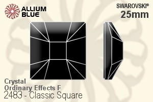 Swarovski Mosaic Flat Back No-Hotfix (2483) 25mm - Crystal (Ordinary Effects) With Platinum Foiling