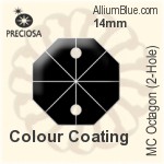 Preciosa MC Octagon (2-Hole) (2552) 18mm - Colour Coating