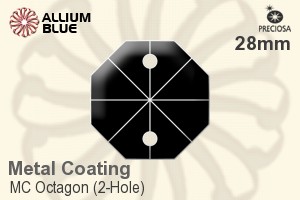 プレシオサ MC Octagon (2-Hole) (2552) 28mm - Metal Coating