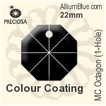 プレシオサ MC Octagon (1-Hole) (2571) 22mm - Colour Coating