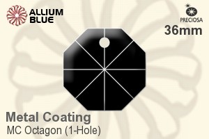 プレシオサ MC Octagon (1-Hole) (2571) 36mm - Metal Coating
