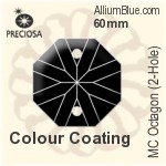 Preciosa MC Octagon (2-Hole) (2611) 60mm - Colour Coating