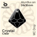 Preciosa MC Drop (2626) 24x30mm - Metal Coating