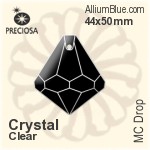 プレシオサ MC Drop (2626) 44x50mm - クリスタル
