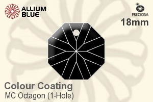 Preciosa MC Octagon (1-Hole) (2636) 18mm - Colour Coating