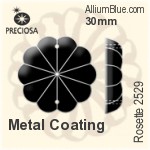 Preciosa Rosette 2529 (2660) 30mm - Metal Coating