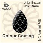 Preciosa MC Almond 505 (2661) 51x33mm - Metal Coating