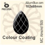 Preciosa MC Almond 505 (2661) 102x68mm - Clear Crystal