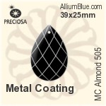 Preciosa MC Almond 505 (2661) 39x25mm - Metal Coating