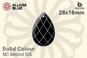 Preciosa MC Almond 505 (2661) 28x18mm - Solid Colour