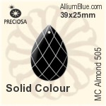 Preciosa MC Almond 505 (2661) 39x25mm - Solid Colour