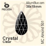 プレシオサ MC Almond 501 (2662) 38x19mm - クリスタル