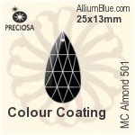 Preciosa MC Almond 501 (2662) 38x19mm - Clear Crystal
