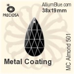 Preciosa MC Almond 501 (2662) 38x19mm - Metal Coating