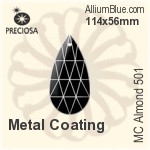 Preciosa MC Almond 501 (2662) 64x33mm - Metal Coating
