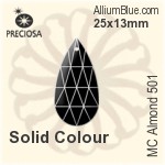 Preciosa MC Almond 501 (2662) 25x13mm - Solid Colour