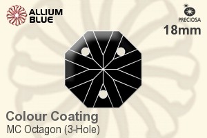 Preciosa MC Octagon (3-Hole) (2669) 18mm - Colour Coating