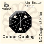 Preciosa MC Octagon (3-Hole) (2669) 24mm - Colour Coating
