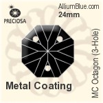 プレシオサ MC Octagon (3-Hole) (2669) 24mm - Metal Coating
