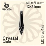Preciosa MC Drop 185 (2679) 12x71mm - Solid Colour