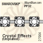Swarovski Round Cupchain (27004) SS24, Unplated, 00C - Clear Crystal
