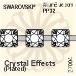 Swarovski Round Cupchain (27004) SS24, Unplated, 00C - Colors