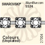 Swarovski Round Cupchain (27004) PP32, Unplated, 00C - Clear Crystal