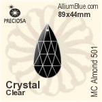 プレシオサ MC Almond 501 (2701) 89x44mm - クリスタル