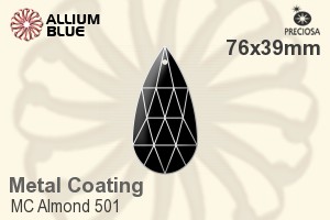 Preciosa MC Almond 501 (2701) 76x39mm - Metal Coating