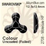 Swarovski Molecule Flat Back Hotfix (2708) 8x8.7mm - Crystal Effect With Aluminum Foiling