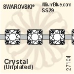 Swarovski Round Extended Cupchain (27104) PP32, Unplated, 00C - Colors